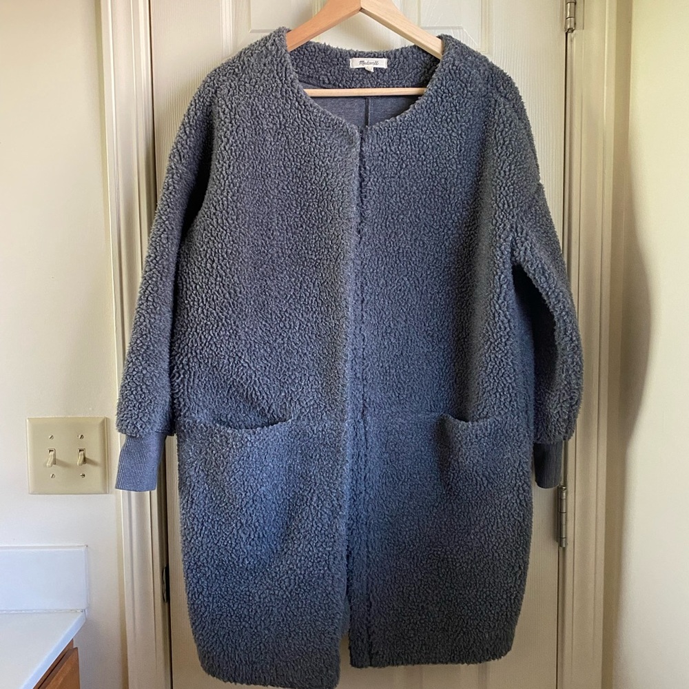 Madewell Bonded Sherpa Cocoon Coat